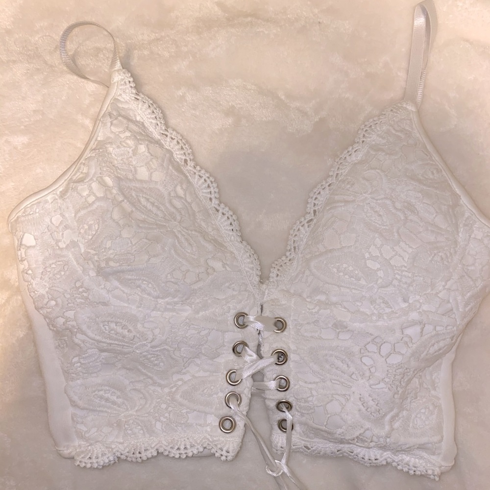 White Lace Corset